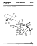 GAS VALVE, BURNER ASSEMBLY, SENSOR Diagram and Parts List for DG400TXD1  Frigidaire Dryer