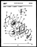 DOOR PARTS Diagram and Parts List for DEISFL3  Frigidaire Dryer
