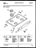 COOKTOP PARTS Diagram and Parts List for CGC3S5WXF  Gibson Range