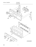 BACKGUARD Diagram and Parts List for LGGF305MKFC  Frigidaire Range