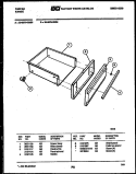 DRAWER PARTS Diagram and Parts List for 30-3979-00-03  Tappan Range