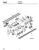 BACKGUARD Diagram and Parts List for FED300WCWI  Frigidaire Range