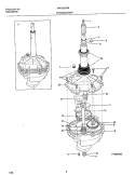 TRANSMISSION Diagram and Parts List for MWX233RED2  Frigidaire Washer