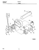 MOTOR Diagram and Parts List for FDG8971EW0  Frigidaire Dryer