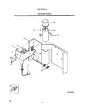 CONTROL PARTS Diagram and Parts List for FAC103J1A1  Frigidaire Air Conditioner