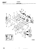 CONTROL PANEL Diagram and Parts List for MLXG62REW0  Frigidaire Washer Dryer Combo