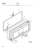 DOOR Diagram and Parts List for FFC13K3CW1  Frigidaire Freezer