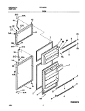 DOOR Diagram and Parts List for FRT16NRGD2  Frigidaire Refrigerator