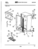 CABINET Diagram and Parts List for VV18  Frigidaire Freezer