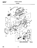 ICE MAKER Diagram and Parts List for FRS26WRCD1  Frigidaire Refrigerator