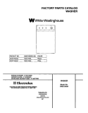 COVER Diagram and Parts List for SWS1549AQ1  Westinghouse Washer