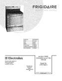 COVER Diagram and Parts List for CPEF3081KFB  Frigidaire Range