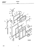 DOORS Diagram and Parts List for FRT20NGCWA  Frigidaire Refrigerator