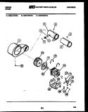 MOTOR AND BLOWER PARTS Diagram and Parts List for DG27A7WVFA  Gibson Dryer
