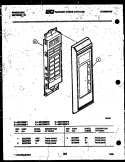 CONTROL PANEL Diagram and Parts List for MC1360E3  Frigidaire Microwave
