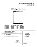 COVER Diagram and Parts List for GLDB756AB0  Frigidaire Dishwasher