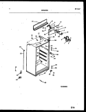 CABINET PARTS Diagram and Parts List for ATN152HK0  Frigidaire Refrigerator