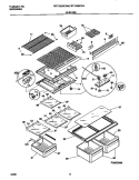 SHELVES / CONTROLS Diagram and Parts List for FRT18QRCD4  Frigidaire Refrigerator