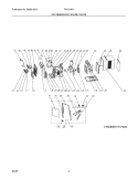 RECOMMENDED SPARE PARTS Diagram and Parts List for FAK104R1V12  Frigidaire Air Conditioner