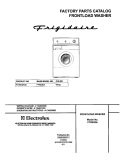 COVER Diagram and Parts List for FTR630AS0  Frigidaire Washer