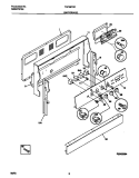 BACKGUARD Diagram and Parts List for TEF387CCTA  Tappan Range