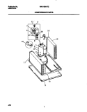 COMPRESSOR Diagram and Parts List for WAH106H1T2  Frigidaire Air Conditioner
