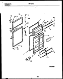 DOOR PARTS Diagram and Parts List for FRT19PRAD1  Frigidaire Refrigerator