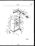 CABINET PARTS Diagram and Parts List for FPD17TFH1  Frigidaire Refrigerator