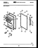 DOOR PARTS Diagram and Parts List for FPEM18FL1  Frigidaire Refrigerator