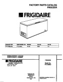 COVER Diagram and Parts List for FFC13M6CW2  Frigidaire Freezer