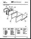DOOR PARTS Diagram and Parts List for 32-1009-00-06  Tappan Range