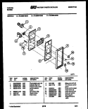 CONTROL PANEL Diagram and Parts List for 72-3989-00-04  Tappan Range