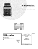 COVER Diagram and Parts List for CEW30EF6GSD  Electrolux Range