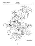 OVEN / CABINET Diagram and Parts List for CFMV156FMA  Frigidaire Microwave