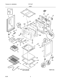BODY Diagram and Parts List for CFEF355FSC  Frigidaire Range