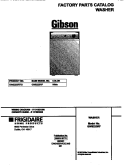 COVER Diagram and Parts List for GWS223RFS1  Gibson Washer