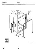 TUB Diagram and Parts List for FDB421RFS2  Frigidaire Dishwasher