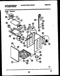 CABINET PARTS Diagram and Parts List for LE600AXW1  Frigidaire Washer Dryer Combo