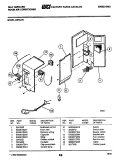 CONTROL PANEL Diagram and Parts List for 24HA241  Frigidaire Air Conditioner