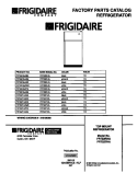 COVER Diagram and Parts List for FRT22RHAB2  Frigidaire Refrigerator