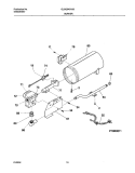 BURNER, VALVE Diagram and Parts List for GLGQ642AS0  Frigidaire Dryer