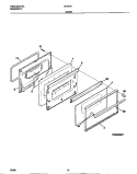 DOOR Diagram and Parts List for 30-2272-23-06  Tappan Range