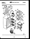 SHELVES AND SUPPORTS Diagram and Parts List for GSIW36CH2  Frigidaire Refrigerator
