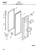 REFRIGERATOR DOOR Diagram and Parts List for FRS26WQHW0  Frigidaire Refrigerator