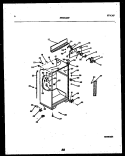 CABINET PARTS Diagram and Parts List for 95-2191-32-00  Tappan Refrigerator