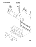 BACKGUARD Diagram and Parts List for WWGF3004KWD  Westinghouse Range
