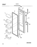 REFRIGERATOR DOOR Diagram and Parts List for FRS26R4CB0  Frigidaire Refrigerator