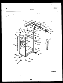 CABINET PARTS Diagram and Parts List for 95-2192-32-00  Tappan Refrigerator