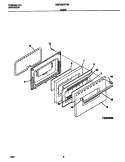 DOOR Diagram and Parts List for MEF326WFSB  Frigidaire Range