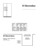 COVER Diagram and Parts List for EI26SS55GB6  Electrolux Refrigerator